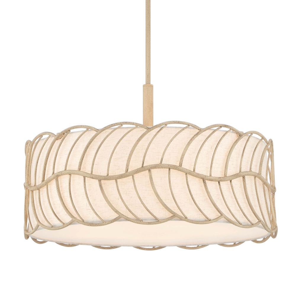 Wry Lighting Simbolo 5-light Pendant in Almond